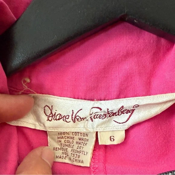 Diane von Furstenberg Pink Vintage Zip Up Jumpsuit - Picture 2 of 5